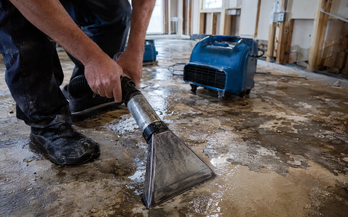 Commercial water damage restoration contractor